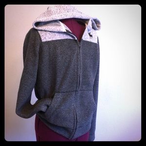 Abercrombie kids zip up fleece hoodie size 15 16